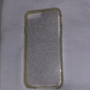 Clear glitter iPhone 6/6s case